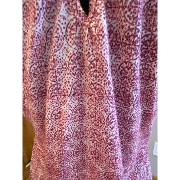 Rewind Blouse Size Large  Halter Collar Neck w/keyhole Lace Front Boho Western - Picture 6 of 9